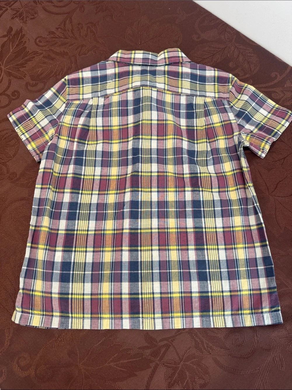Polo by Ralph Lauren Plaid Cotton Camp Shirt. Boys size 5.